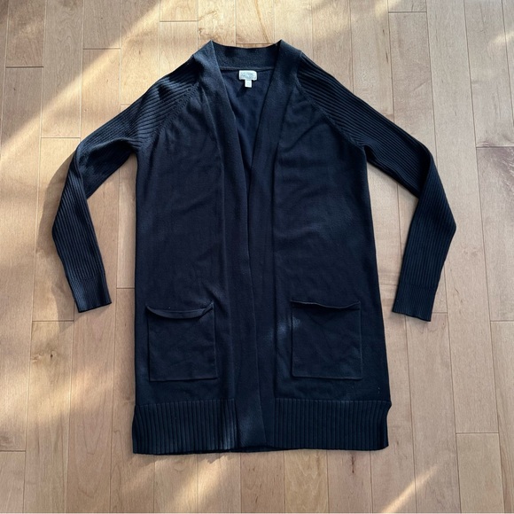 Black Knit Cardigan by Greige - Picture 1 of 8